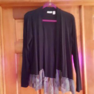 L.O.G.O. Black Cardigan